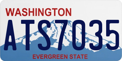 WA license plate ATS7035