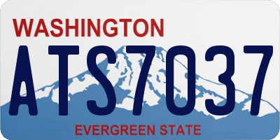 WA license plate ATS7037