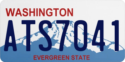 WA license plate ATS7041