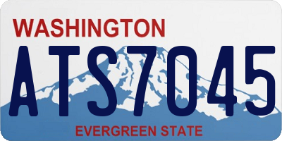WA license plate ATS7045