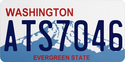 WA license plate ATS7046