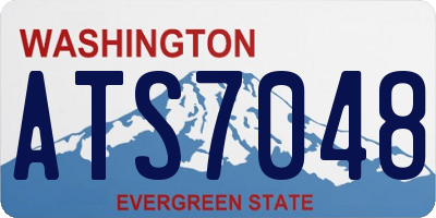 WA license plate ATS7048