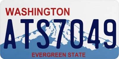 WA license plate ATS7049