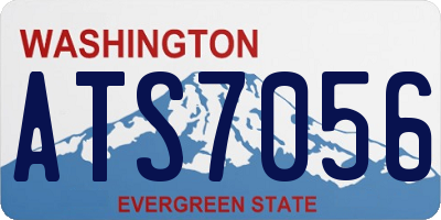 WA license plate ATS7056