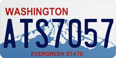 WA license plate ATS7057