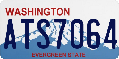 WA license plate ATS7064