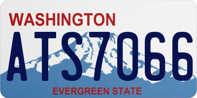 WA license plate ATS7066