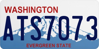 WA license plate ATS7073