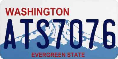 WA license plate ATS7076
