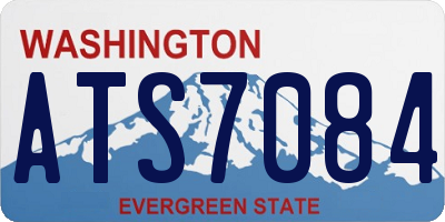 WA license plate ATS7084