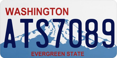 WA license plate ATS7089
