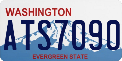 WA license plate ATS7090