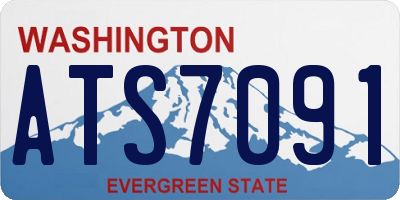 WA license plate ATS7091