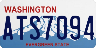 WA license plate ATS7094