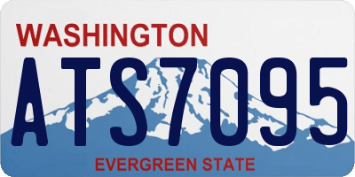 WA license plate ATS7095