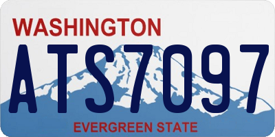 WA license plate ATS7097