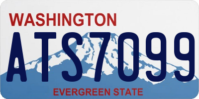 WA license plate ATS7099