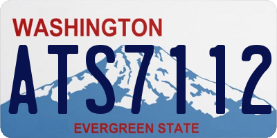 WA license plate ATS7112