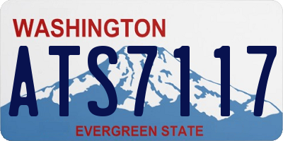 WA license plate ATS7117