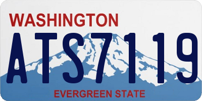 WA license plate ATS7119