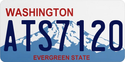 WA license plate ATS7120