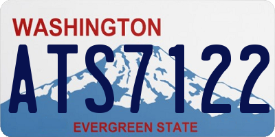 WA license plate ATS7122