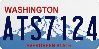 WA license plate ATS7124