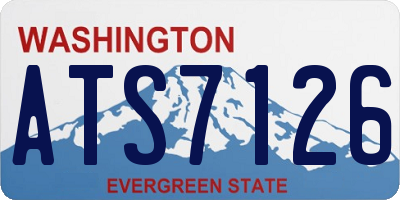 WA license plate ATS7126