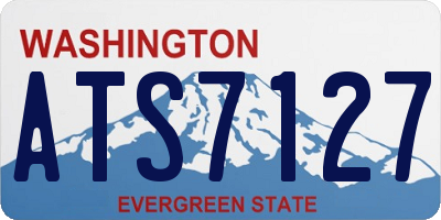 WA license plate ATS7127