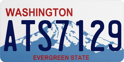 WA license plate ATS7129