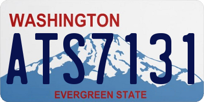 WA license plate ATS7131