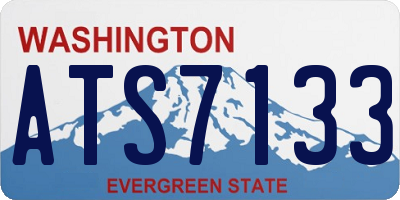 WA license plate ATS7133