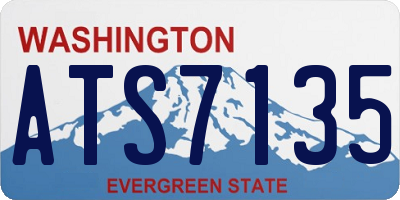 WA license plate ATS7135
