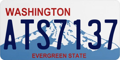 WA license plate ATS7137