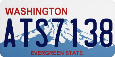 WA license plate ATS7138