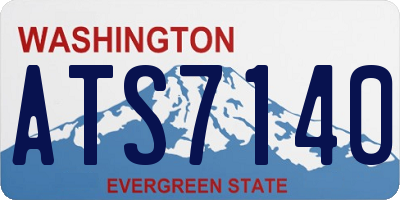 WA license plate ATS7140