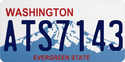 WA license plate ATS7143
