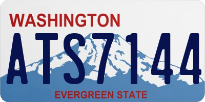 WA license plate ATS7144