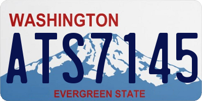 WA license plate ATS7145