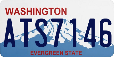 WA license plate ATS7146