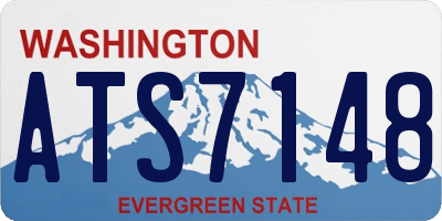 WA license plate ATS7148