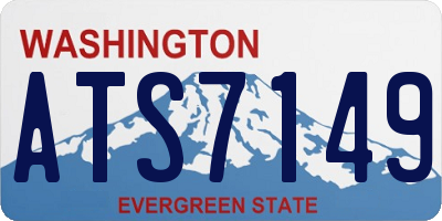 WA license plate ATS7149