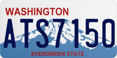 WA license plate ATS7150