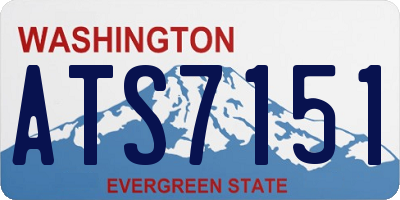 WA license plate ATS7151