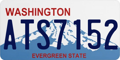WA license plate ATS7152