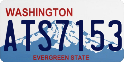 WA license plate ATS7153