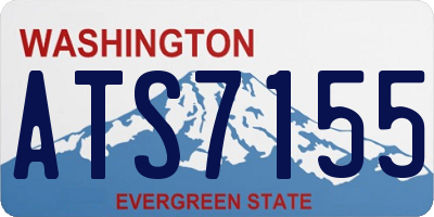 WA license plate ATS7155