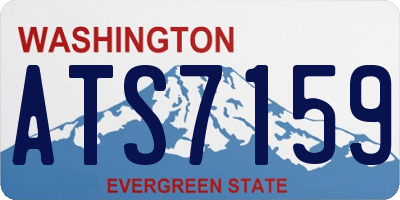 WA license plate ATS7159