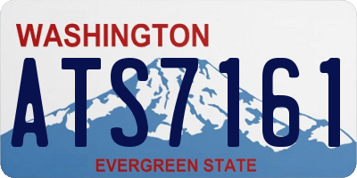 WA license plate ATS7161