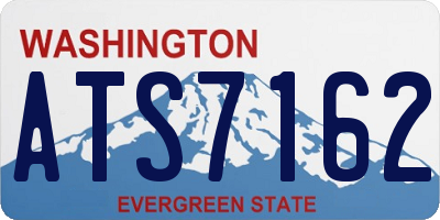 WA license plate ATS7162